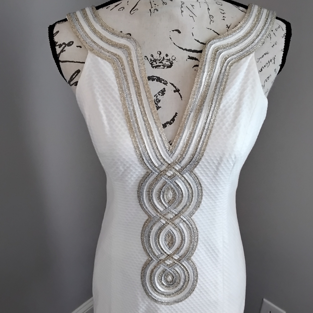๐HP๐ NWT Lilly Pulitzer Valli Shift Dress In Resort White - 0 - Picture 11 of 16